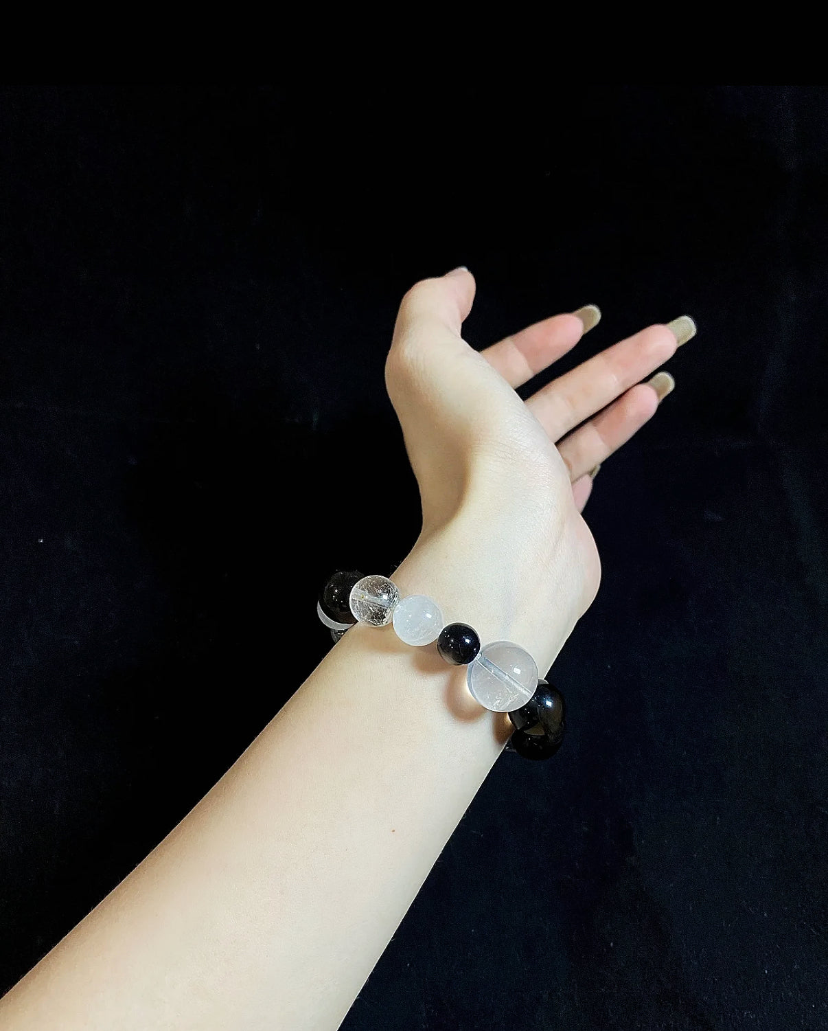 Power & Wealth Bracelet – Black Leadership Crystal with Silver Obsidian